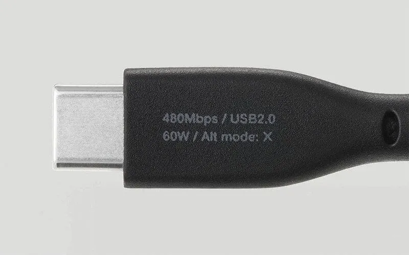 仕様印字のクローズアップ