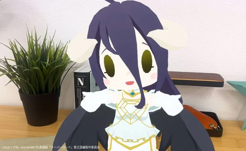 オーバーロードのアルベドのちびキャラAR表示