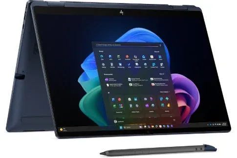 濃い青色のHP製コンバーチブルノートPC