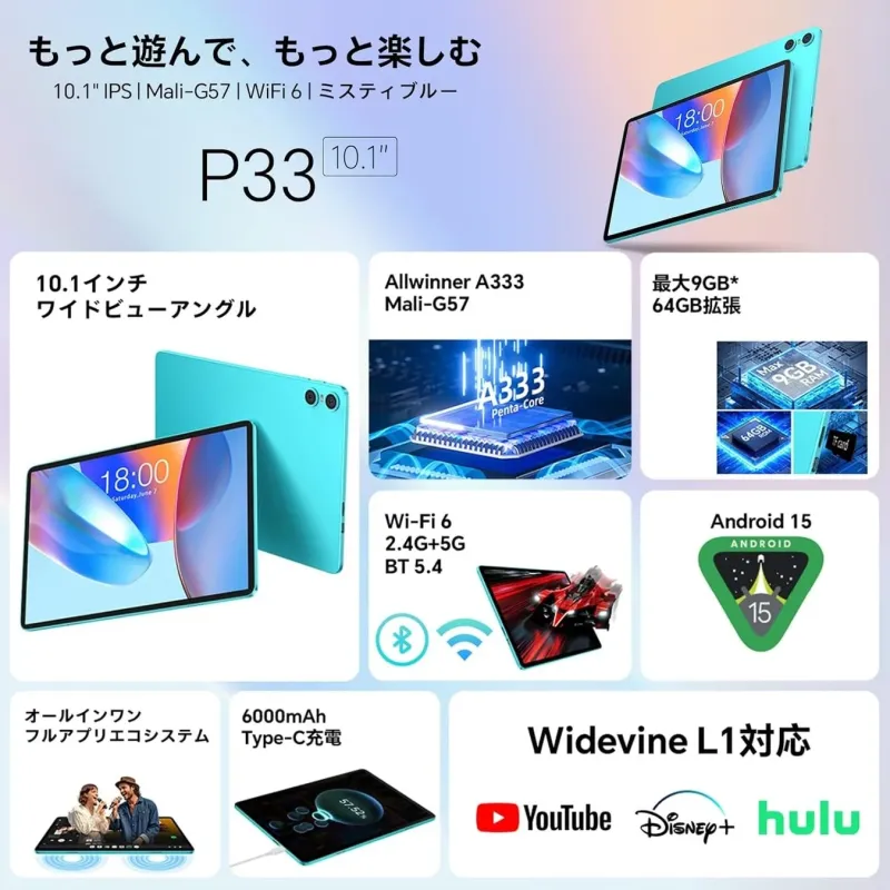 P33タブレットのプロモーション