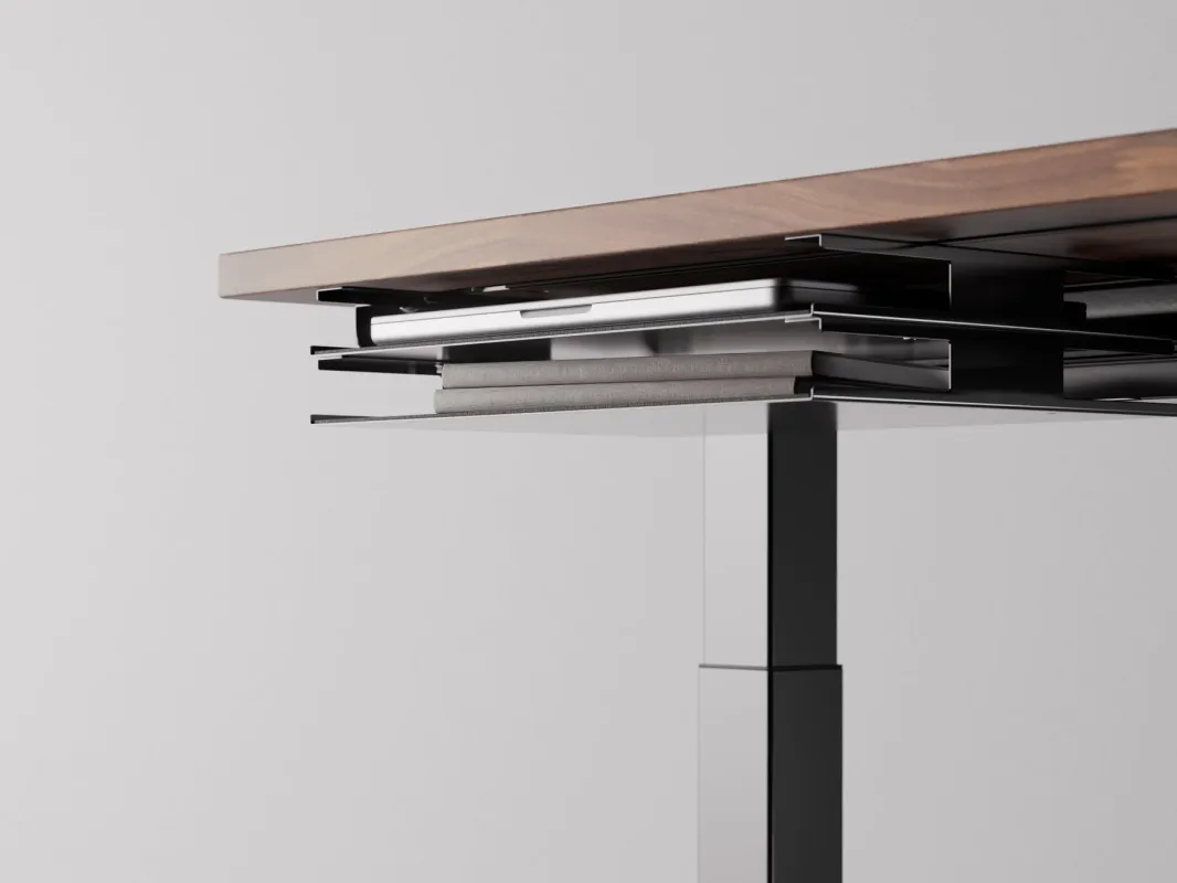 デスク下収納の様子