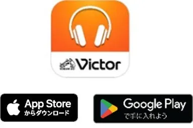 Victor Headphonesアプリのダウンロードを促す画像