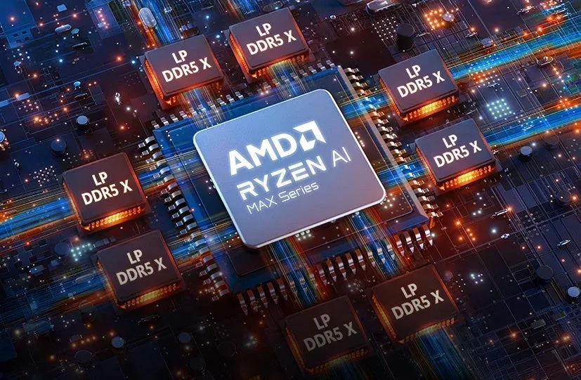 AMD Ryzen AI MAX Series LP DDR5 Xメモリ