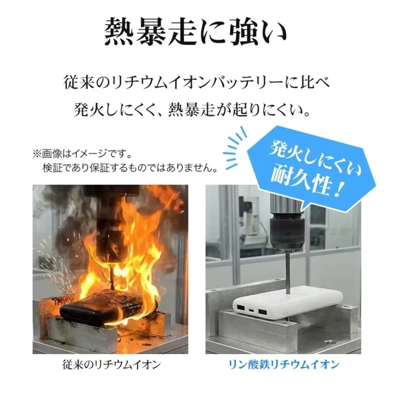 熱暴走に強い比較