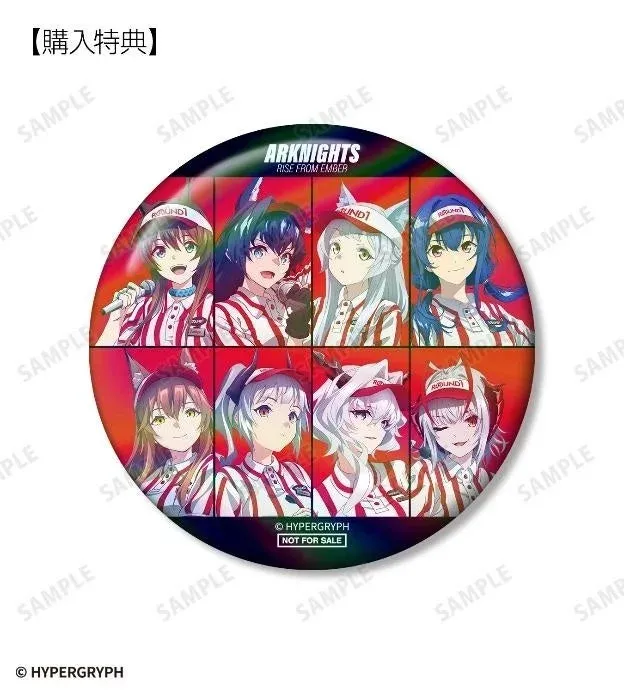 予約購入特典 描き下ろし 集合 アクティビティスタッフver. 75mmオーロラ缶バッジ