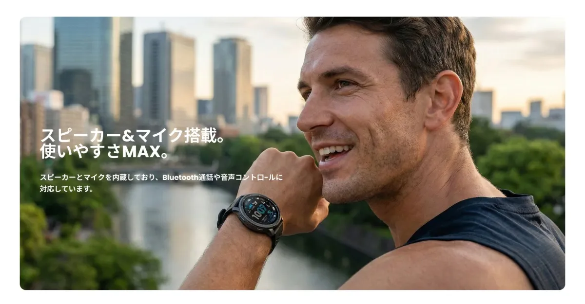 スピーカー&マイク内蔵