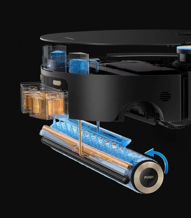 ロボット掃除機の回転式濡れモップ構造