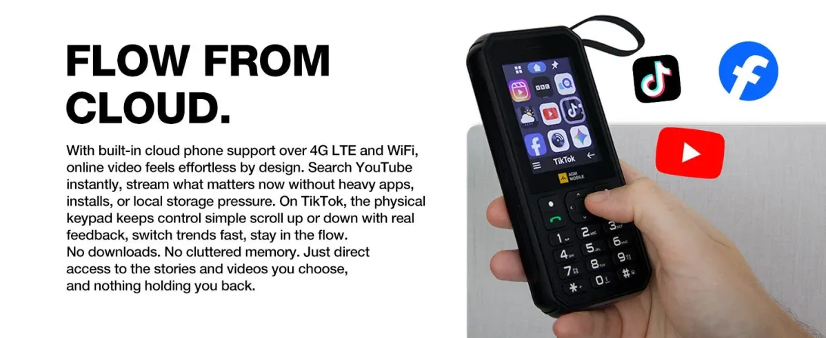 AGM M11のクラウドエンタメ対応