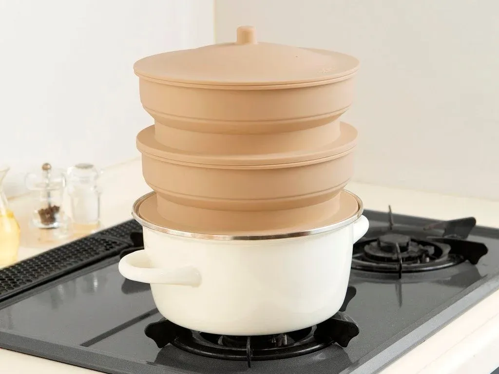 2段スチーマーとして使用する様子