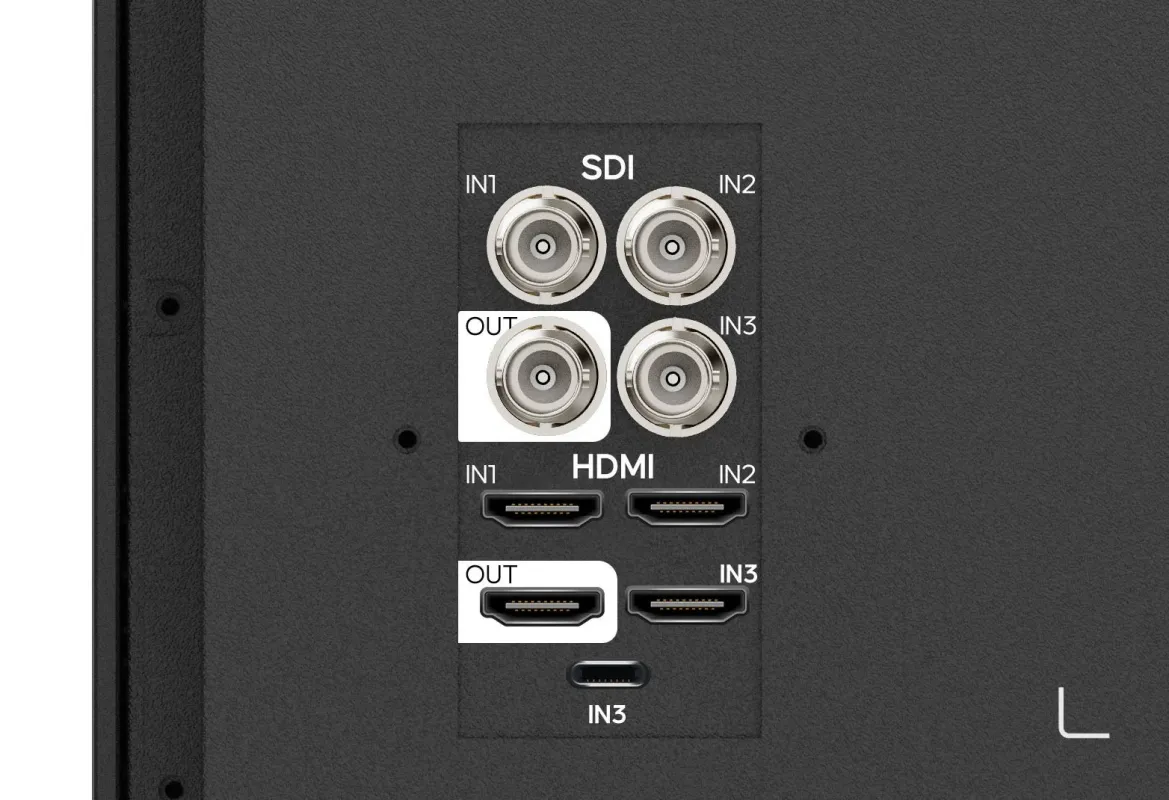 SDI&HDMIの入出力端子
