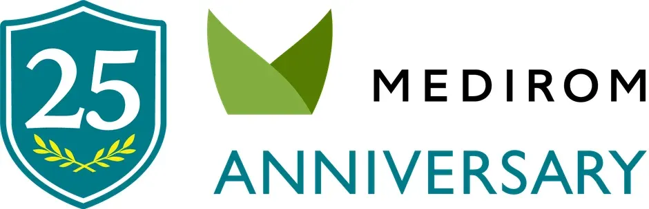 メディロム社の25周年記念ロゴマークです。