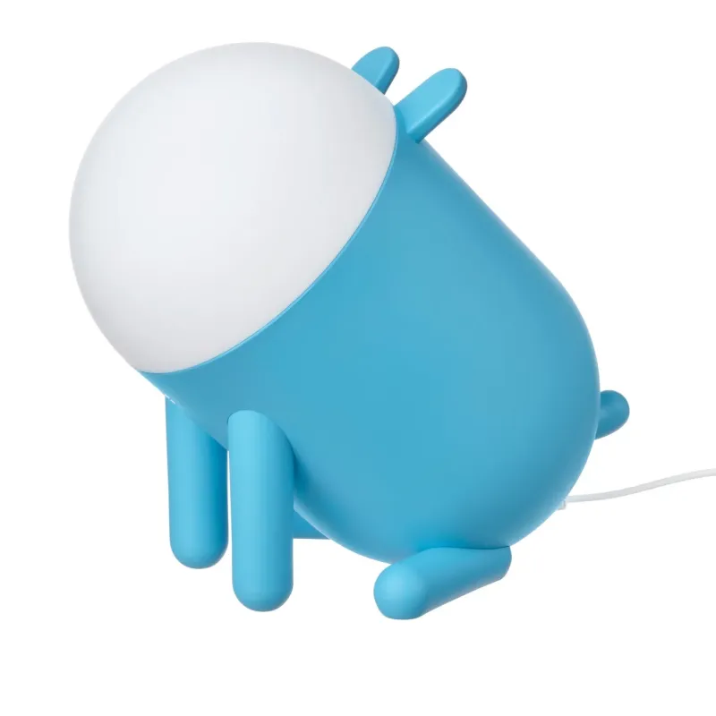 水色の犬型LEDテーブルランプ