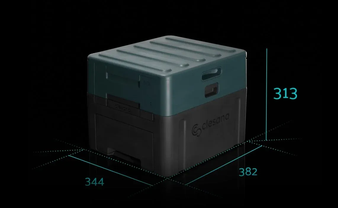 Clesana X1の寸法とスタッキング