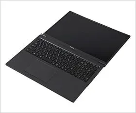 薄型16型ノートパソコンのディスプレイ