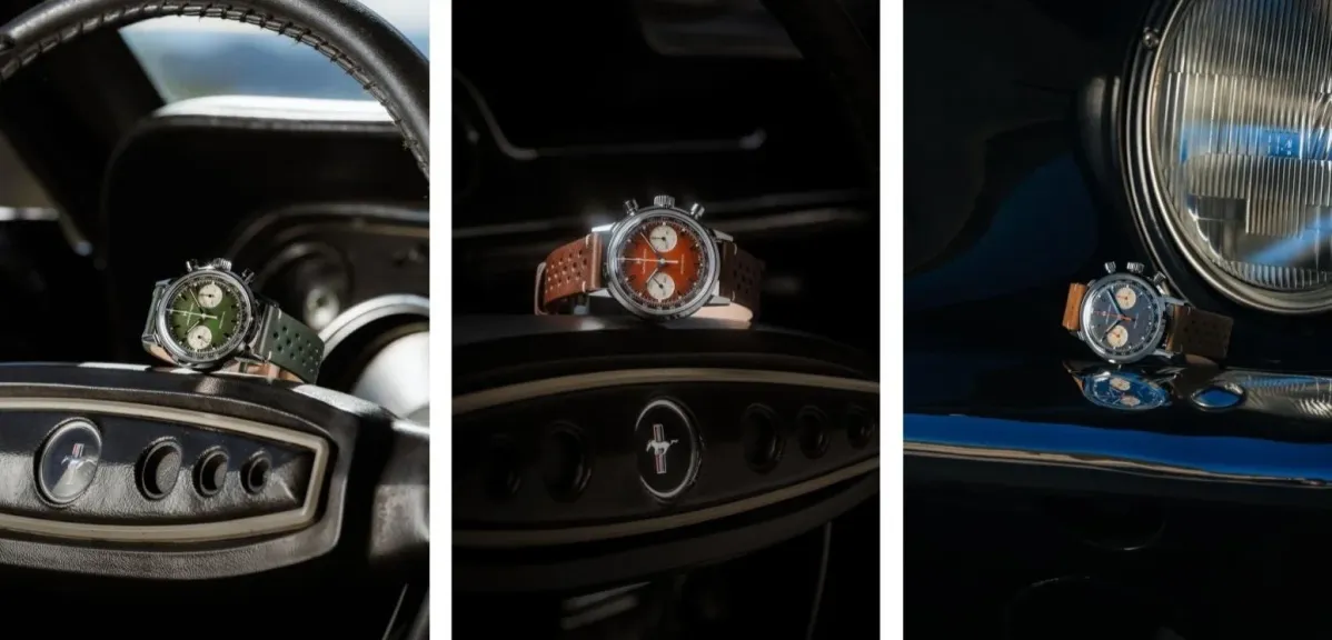 ヴィンテージカーとハミルトンの時計