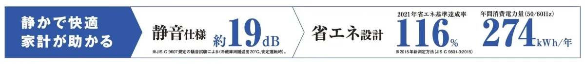 静音・省エネ性能