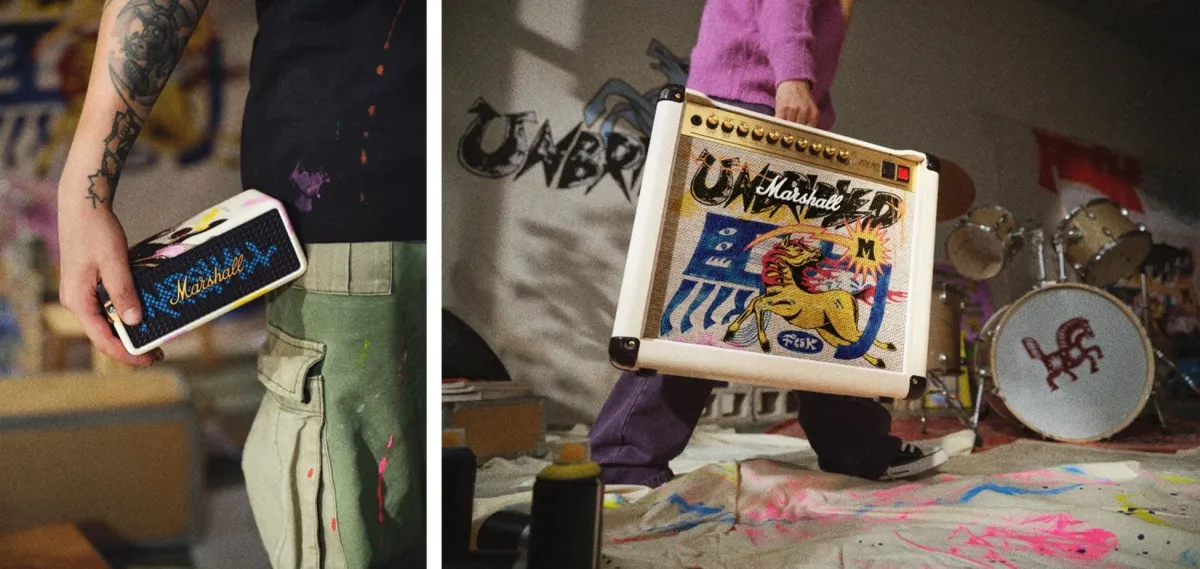 MarshallとアーティストFCCKがコラボした限定モデル