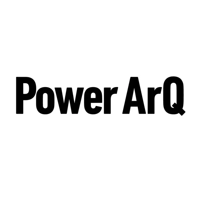 白い背景に「Power ArQ」という文字が黒く太字で表示されている画像です。ブランドロゴや製品名を表すシンプルなデザインです。