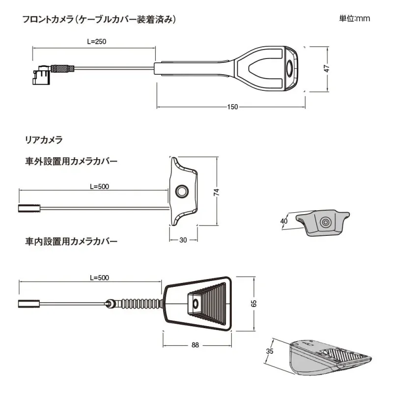 カメラのサイズ