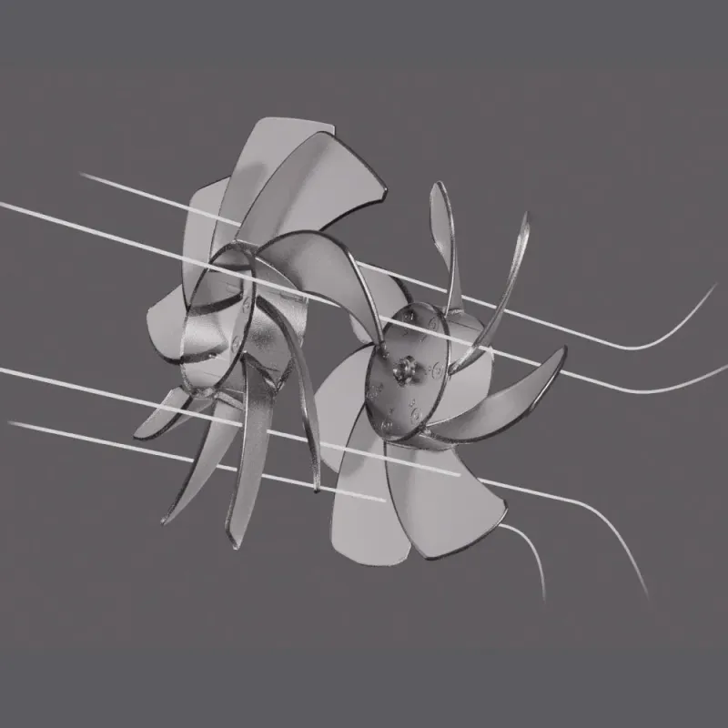 ファンブレードと空気の流れ