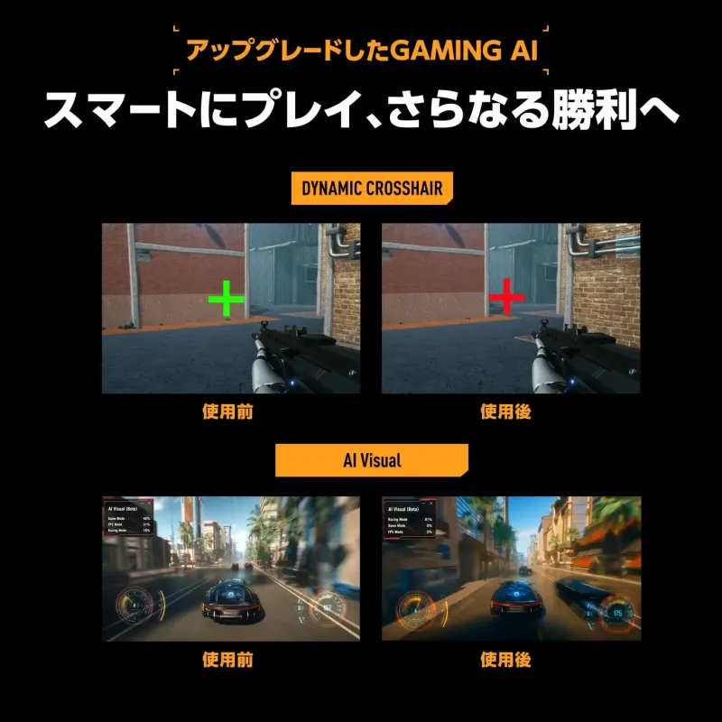アップグレードしたGAMING AI
