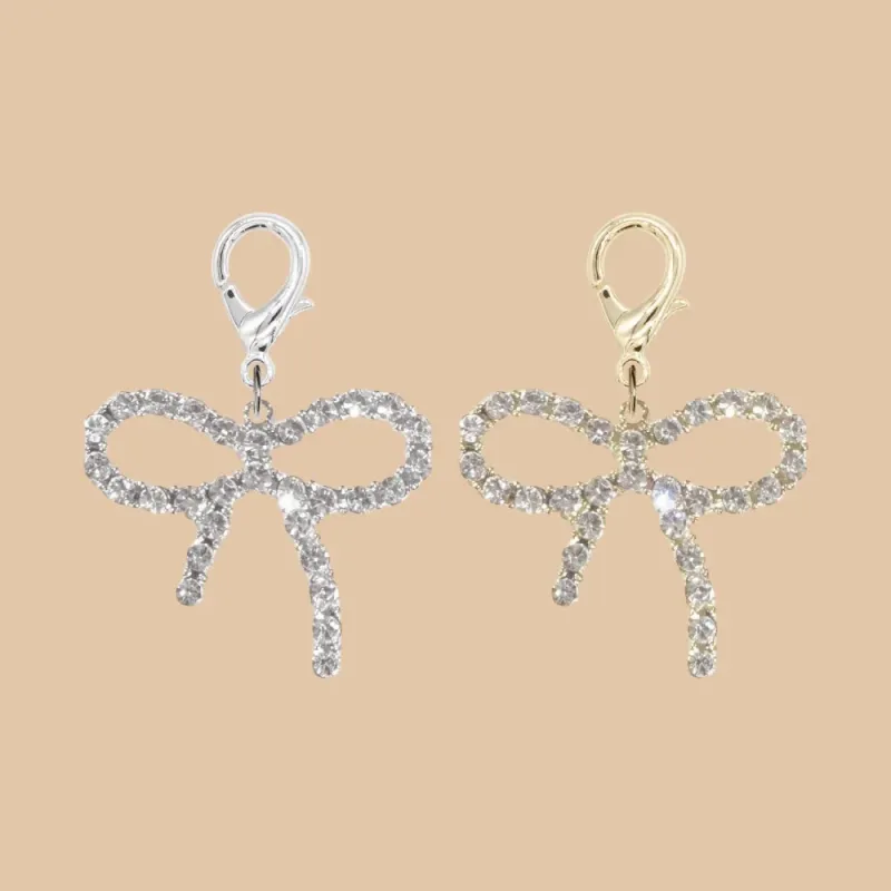 ビジューリボンチャーム