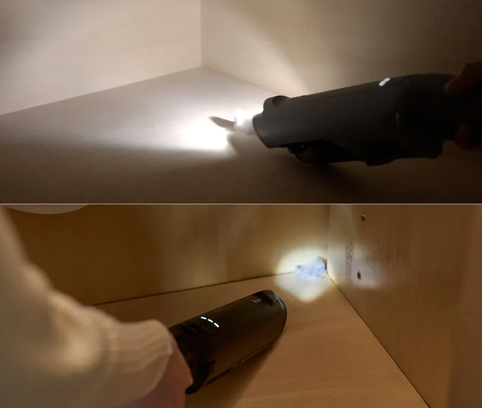 LEDヘッドライトの照射範囲比較