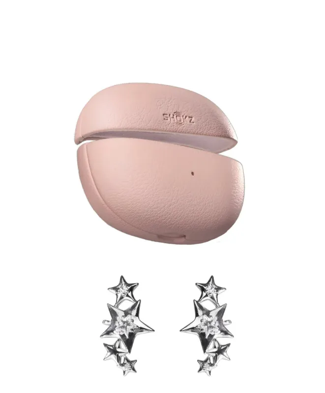 イヤホンケースと星型アクセサリー