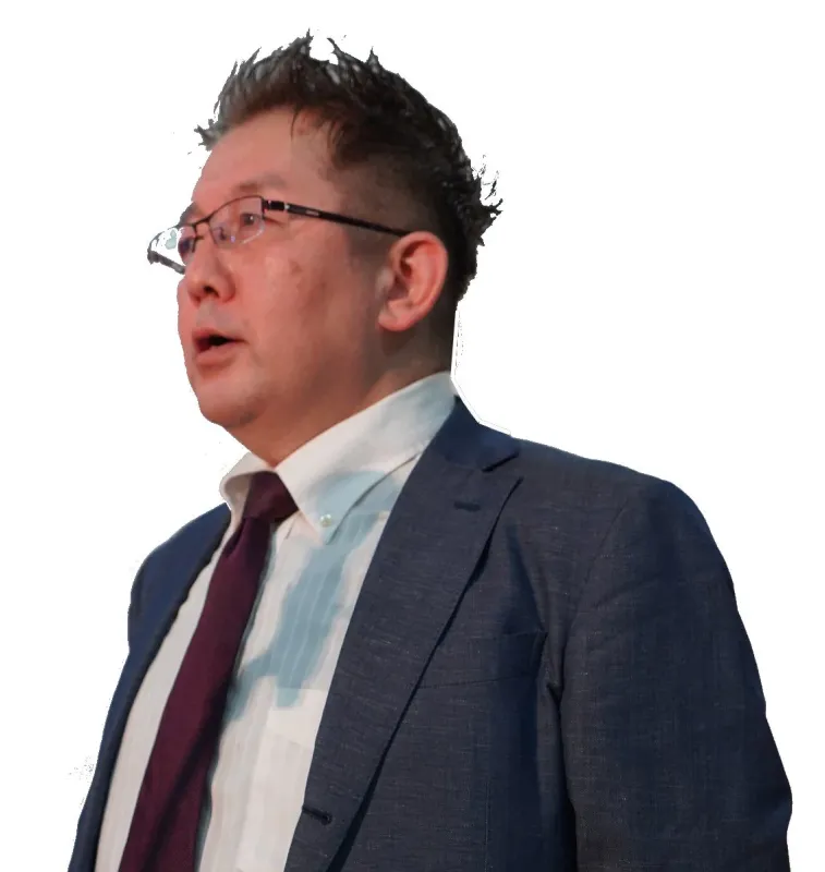 株式会社ごきげんコーポレーション 取締役CEO 島のコメント時の写真