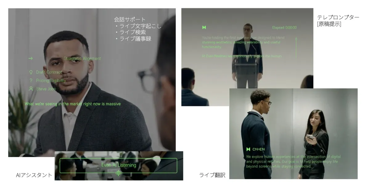 AIによる会話サポート機能