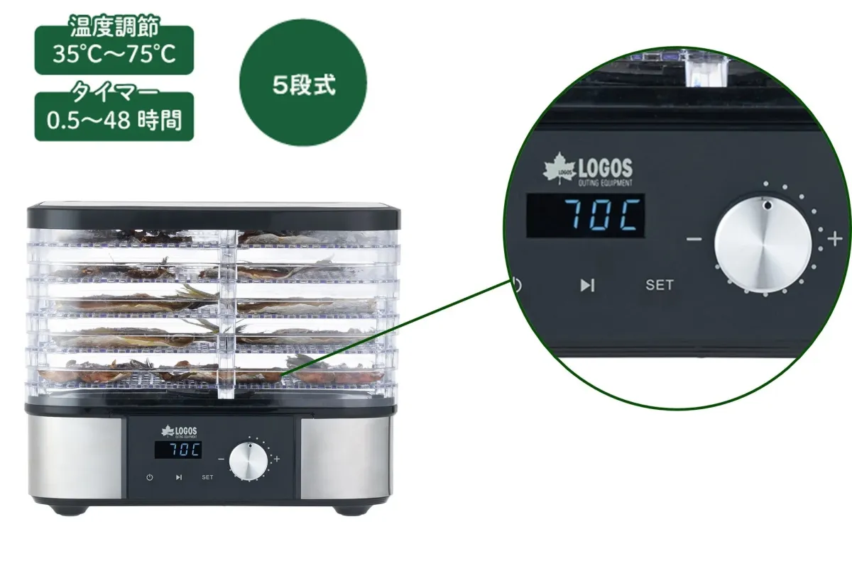 トレーとコントロールパネル