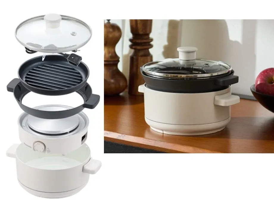 重ねて収納できる様子