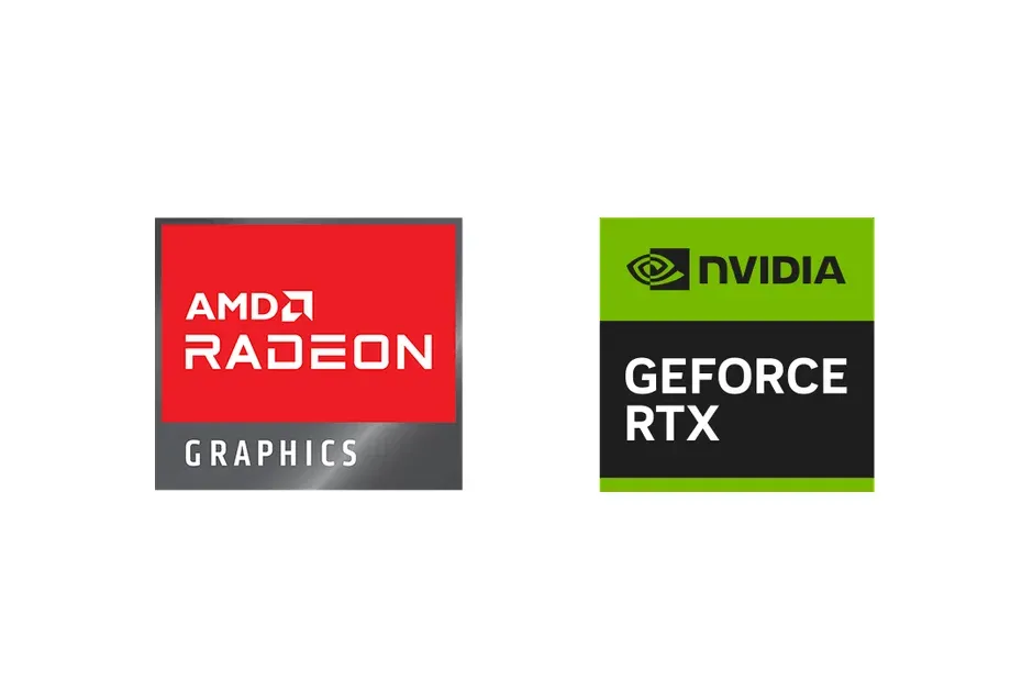 AMD RadeonとNVIDIA GeForce RTXのロゴ