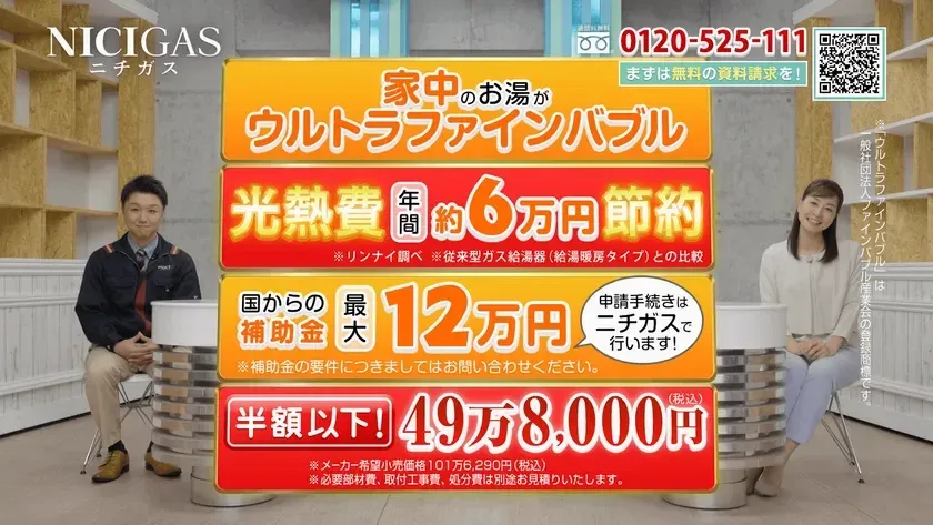 光熱費年間約6万円節約、最大12万円補助金