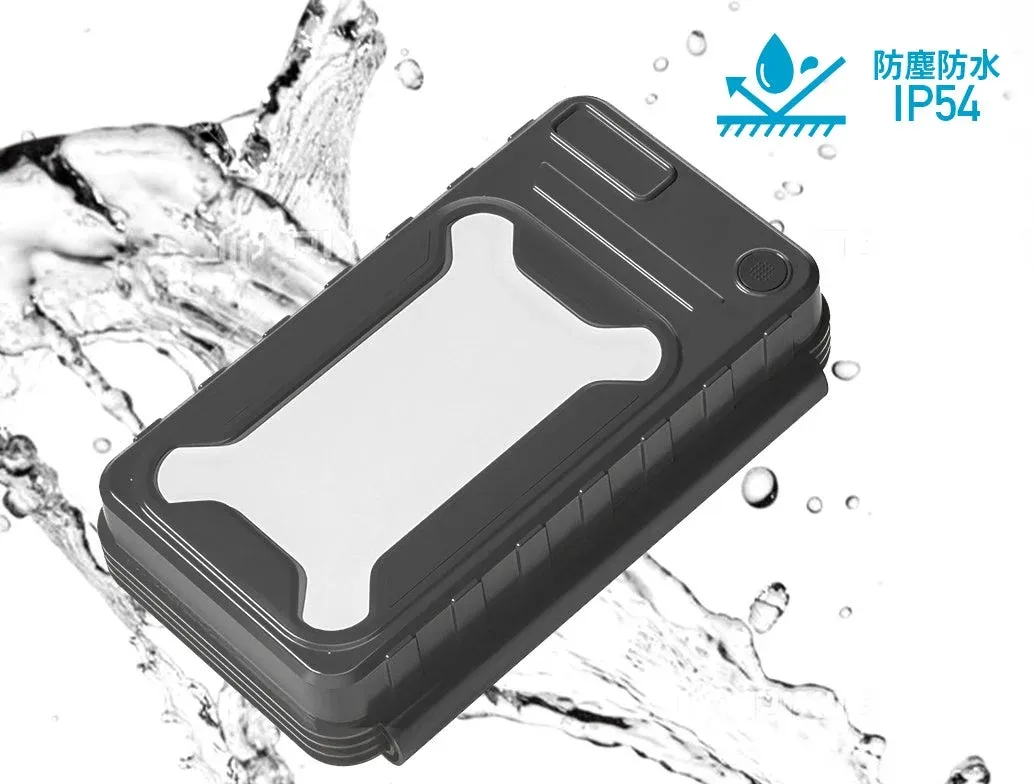 ソーラーパネル4面搭載モバイルバッテリー 防塵防水IP54