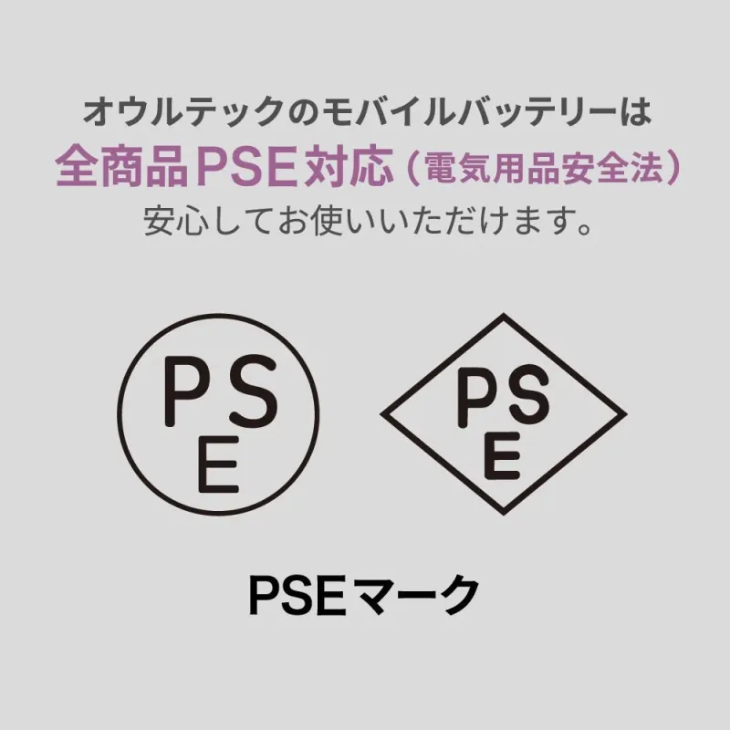 PSE適合製品の画像