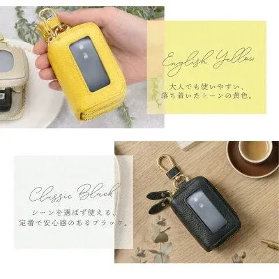 イングリッシュイエローとクラシックブラックのキーケース