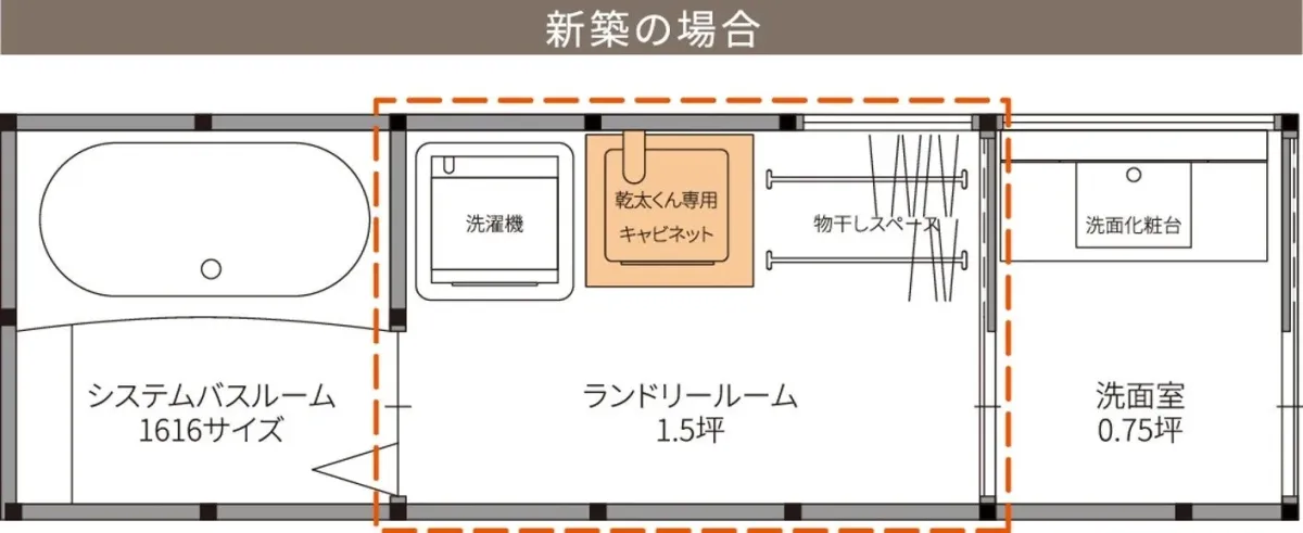 新築住宅の間取り図