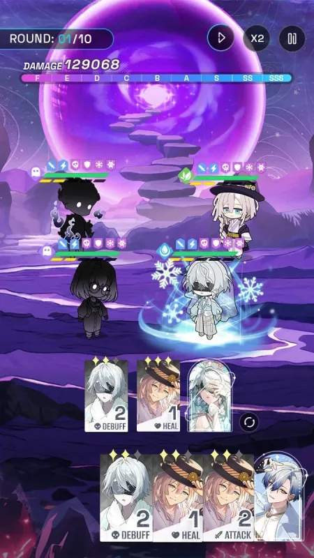 ゲーム内バトル画面