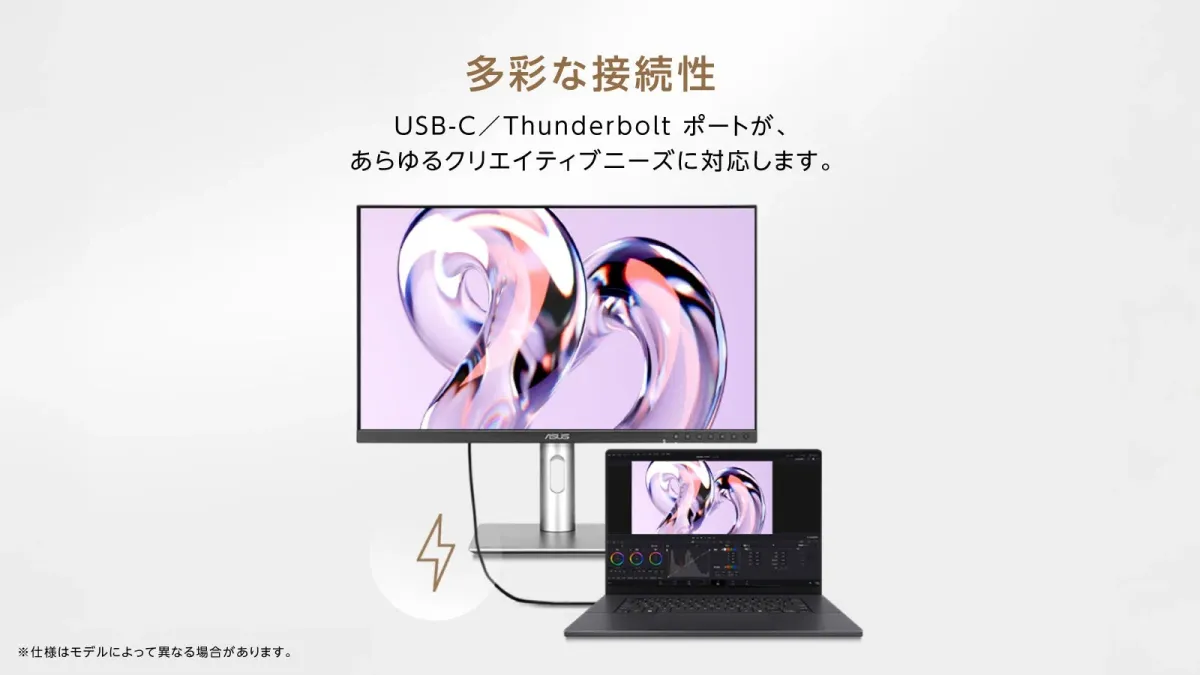 USB-C/Thunderboltポートによる多様な接続性