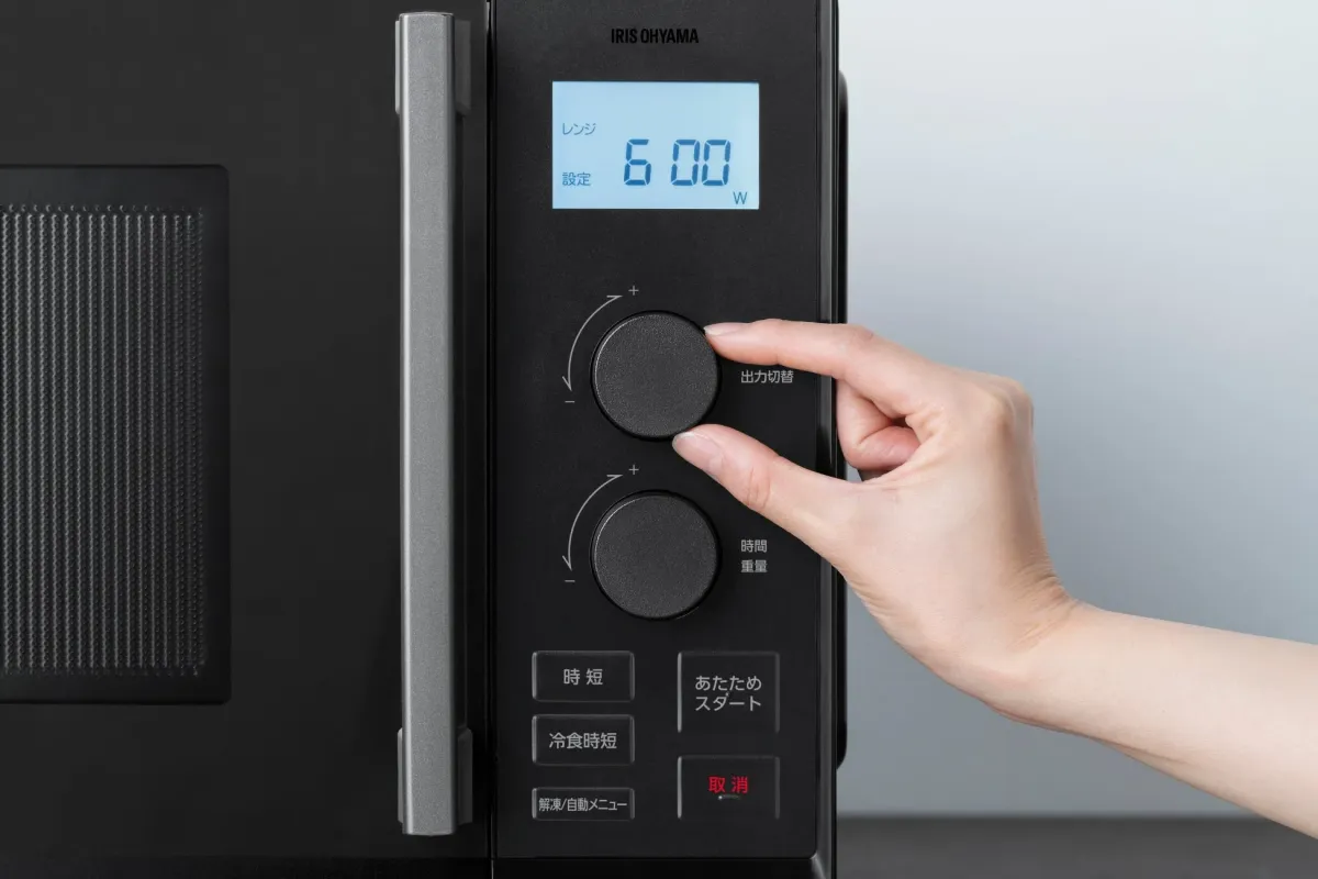 電子レンジの操作パネル