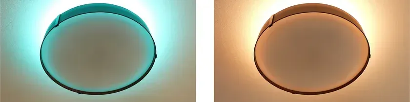 間接照明MARINE色／CANDLE色