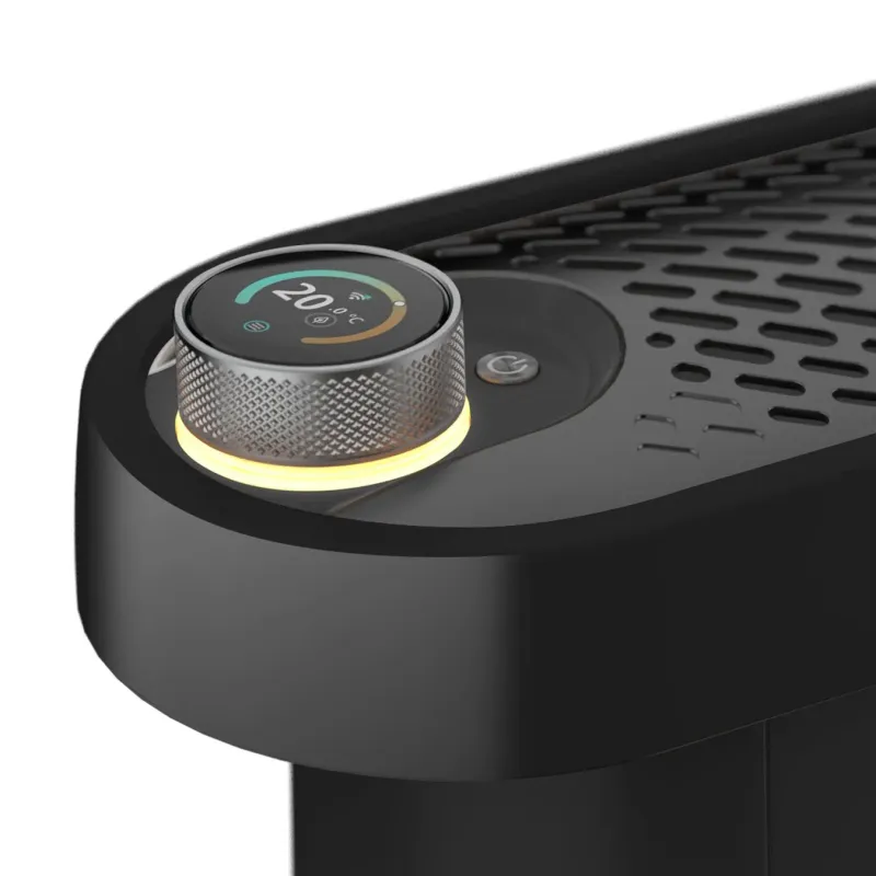 黒いモダンなデバイスの操作パネル