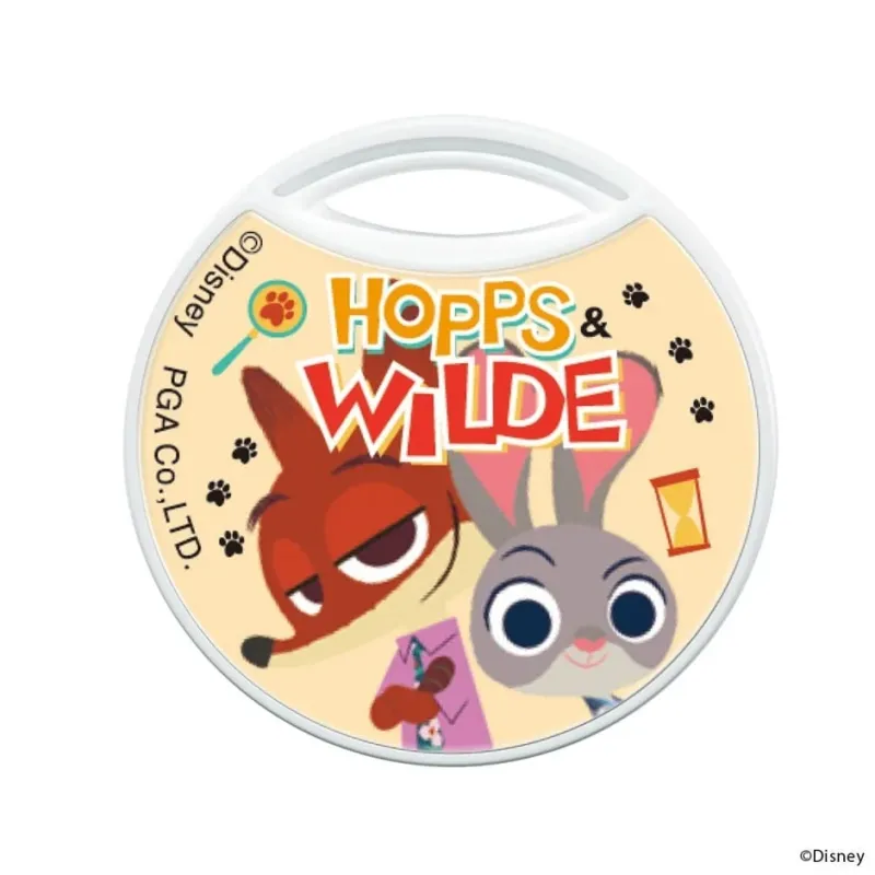 ニックとジュディが描かれた丸いアイテム