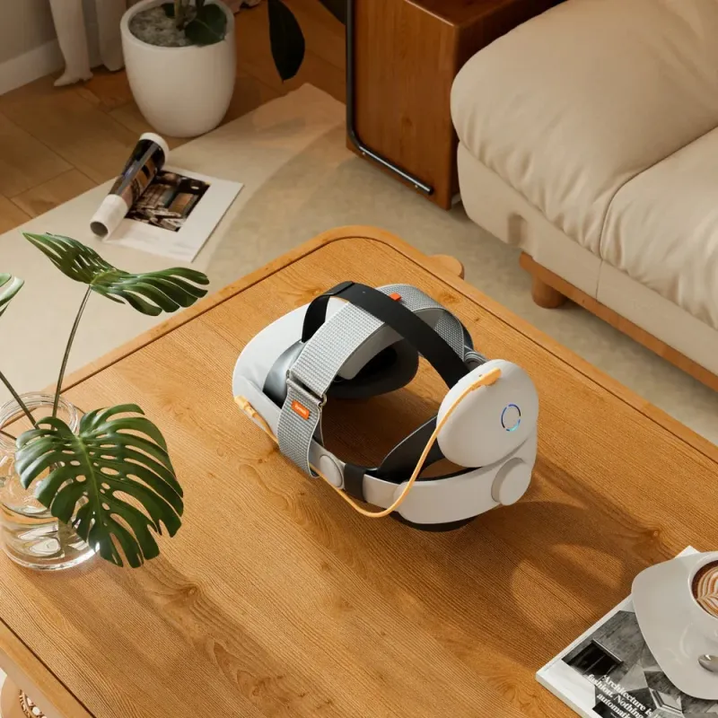 VRヘッドセットが写っている