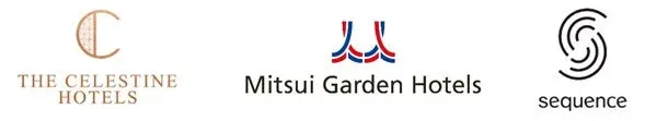THE CELESTINE HOTELS、Mitsui Garden Hotels、sequenceのロゴ