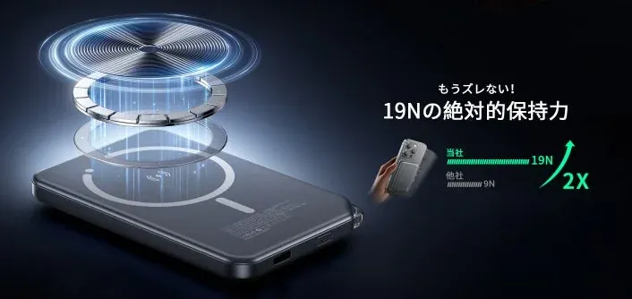 強力な磁力で安定吸着