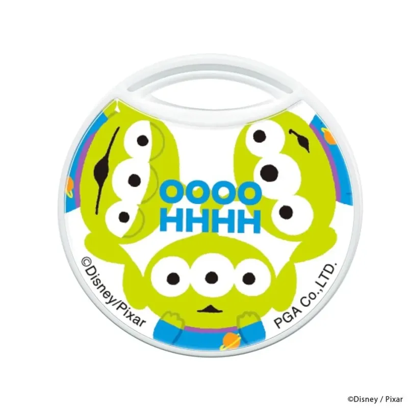 リトルグリーンメンがデザインされた円形のアイテム