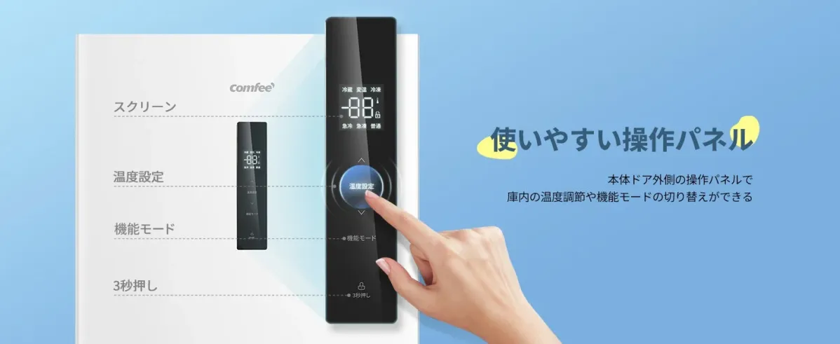 直感的タッチパネル