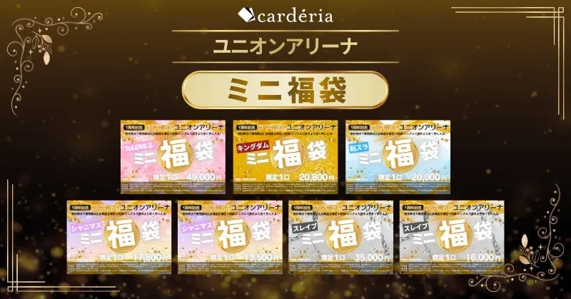 ユニオンアリーナ ミニ福袋のラインナップ